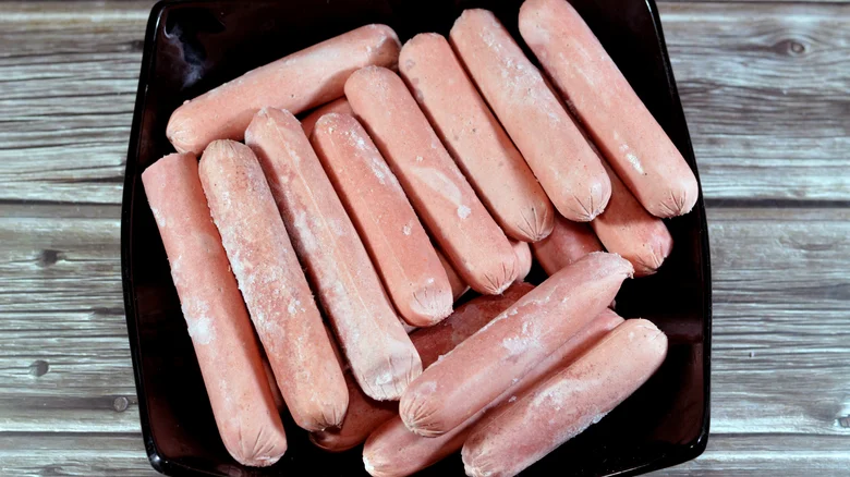Frozen hotdogs